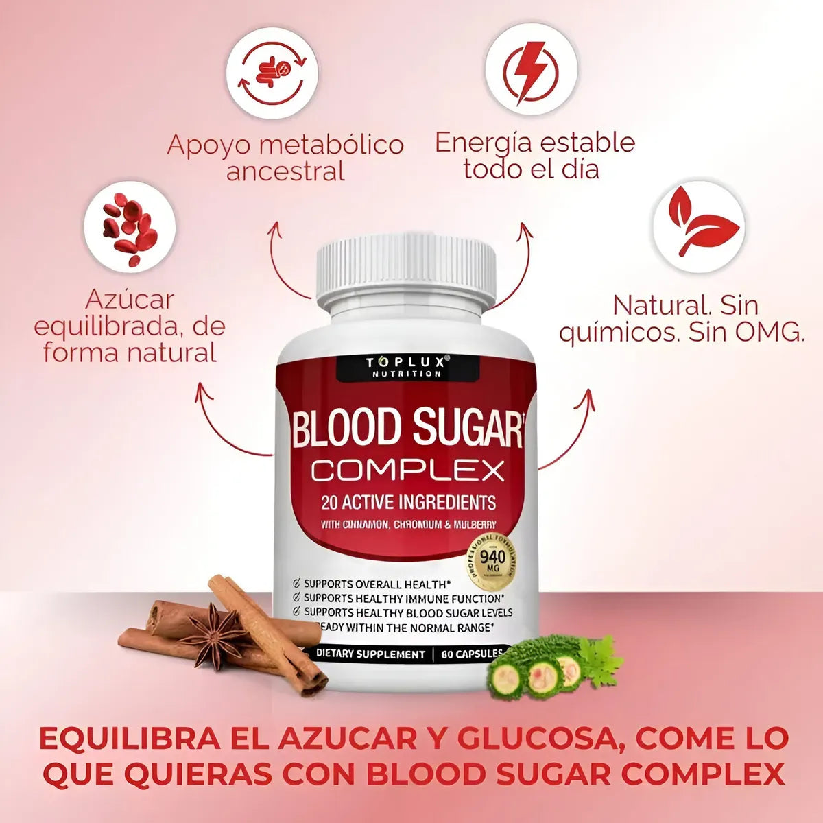 Blood Sugar Complex - Transformación natural de tu bienestar 🌿🧬⚡