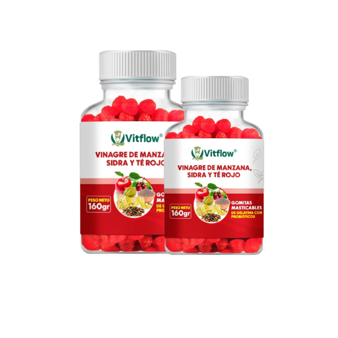 Gomitas De Vinagre De Manzana Y Te Rojo